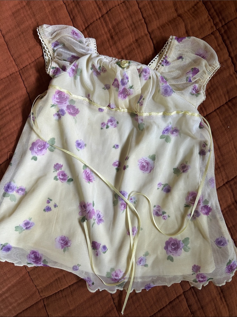 6-12 month floral delicate 90s style dress